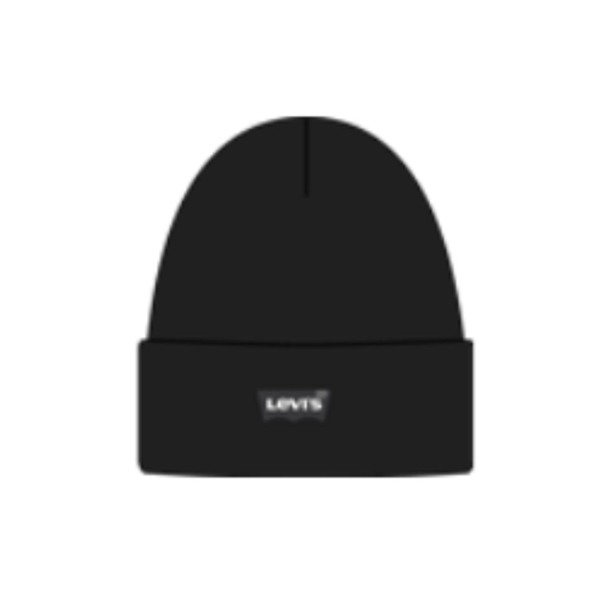 Levi's - Lue Lan Tonal Embroidered Beanie Black