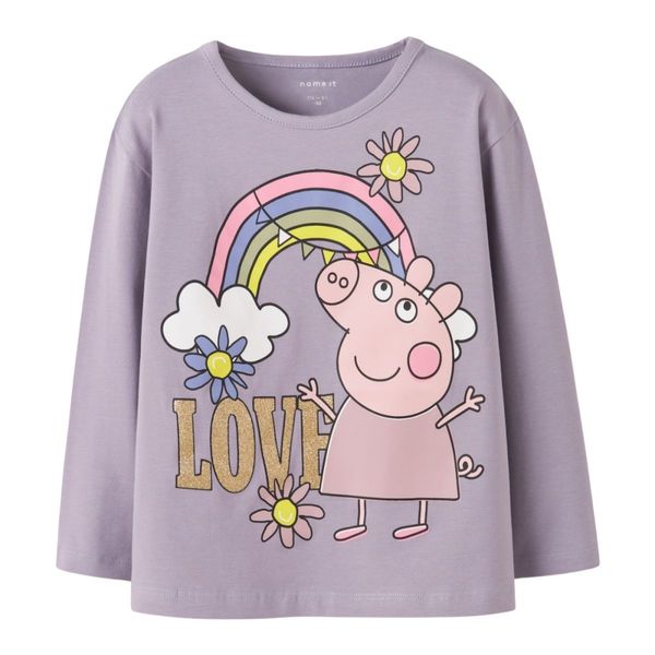 Hovedbilde Name It - Genser Peppa Dada Lavender Gray