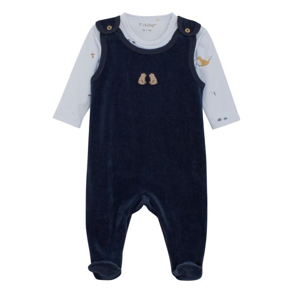 Hovedbilde Fixoni - Sett, Body & Sparkebukse Velour Navy ...