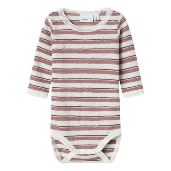 Hovedbilde Name It - Body Ull Wang Stripe Antler/ Snow White