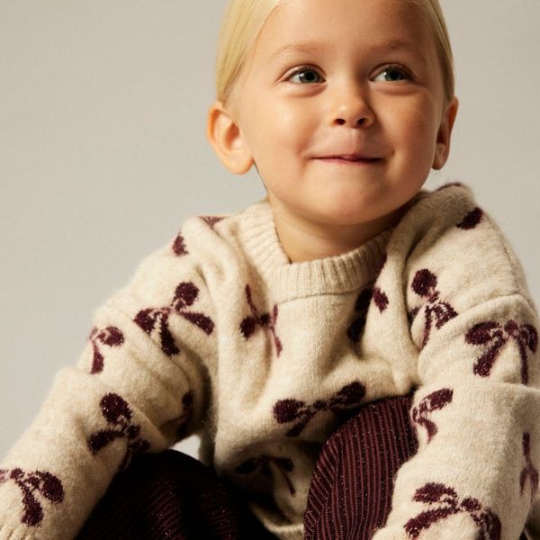 Hovedbilde Name It - Genser Knit Senya Bow Cement