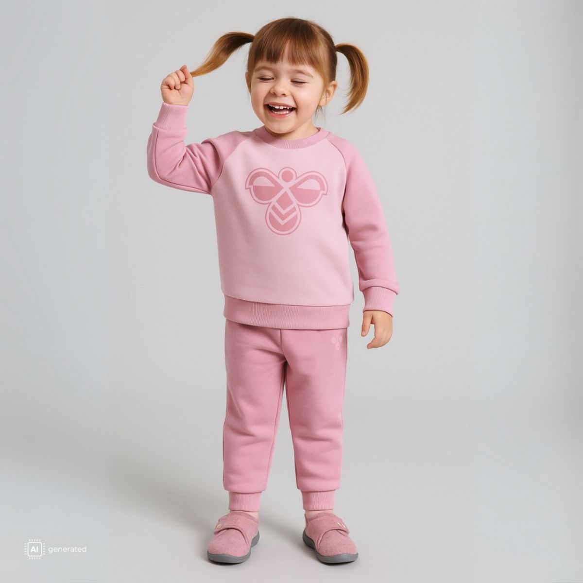 Hummel - Joggedress 2-delt Mini Reg Bumble Set Pink Nectar