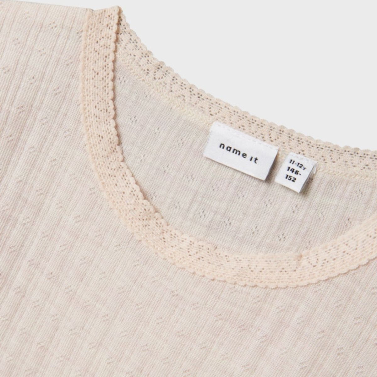Name It - Trøye i Ull og Silke Jr Rib Wossa  Lilac Ash
