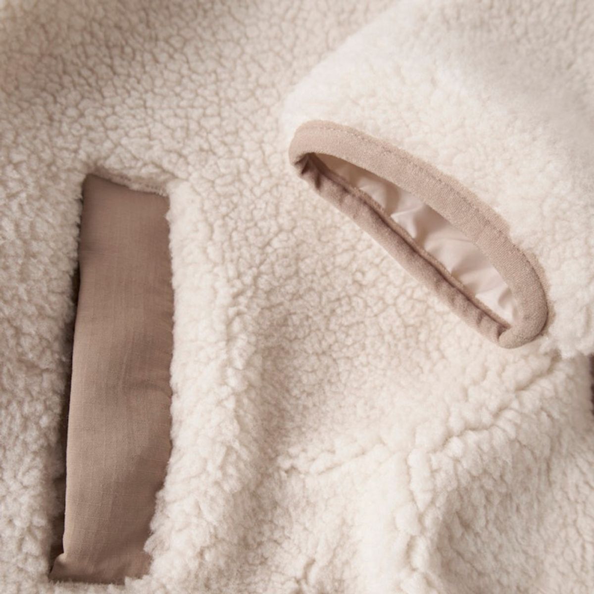 Name It - Fleecejakke Mattia Sherpa Moonbeam / Savannah Tan