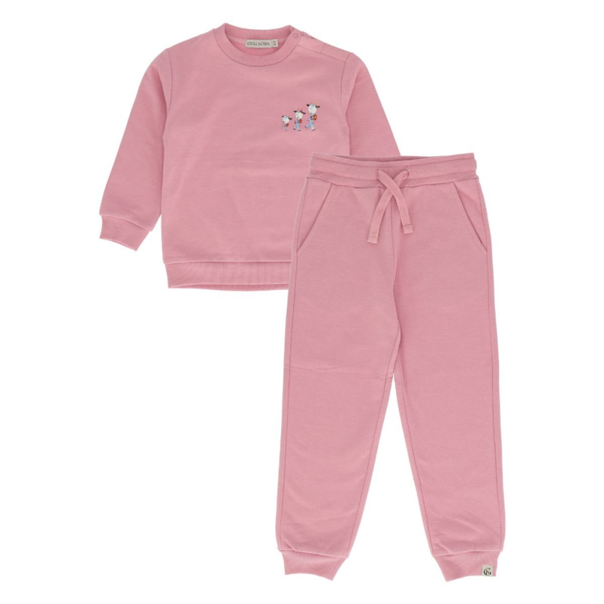 Gullkorn - Joggedress Bukkene Bruse 2-delt Tåkerosa