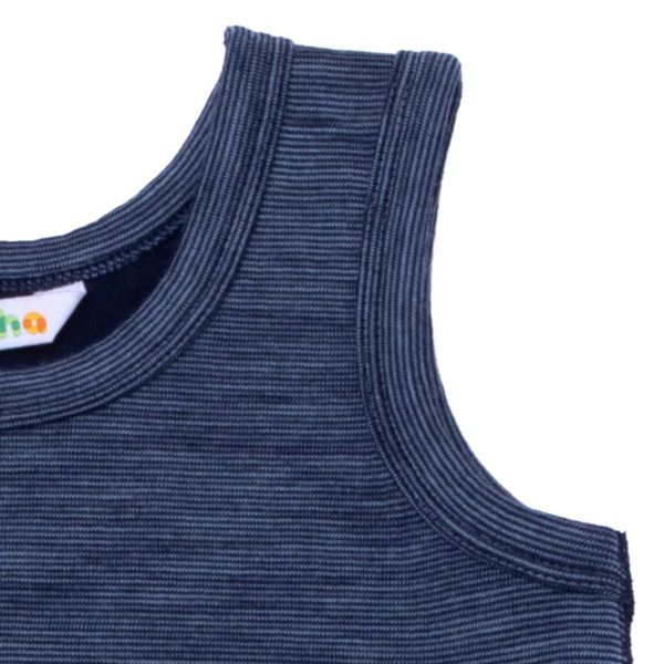 Hovedbilde Joha - Singlet Ull Basic Blå Melert